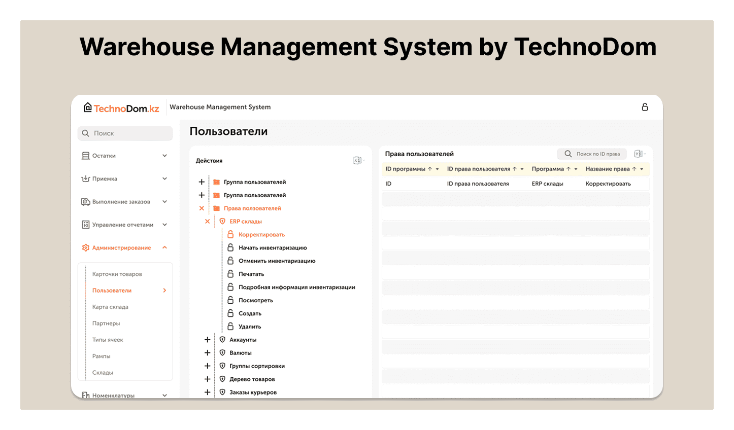 Warehouse Management System by Technodom